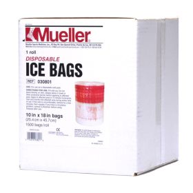 Disposable Ice Bags, 1500/roll, 10" x 18