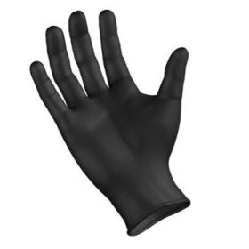 Exam Gloves Nitrile PF Black 100/bx M