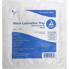Minor Laceration Tray w/ Inst, St 20/CS