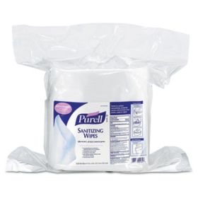 Sanitizing Wipes, 6" x 8", Refill Pouch