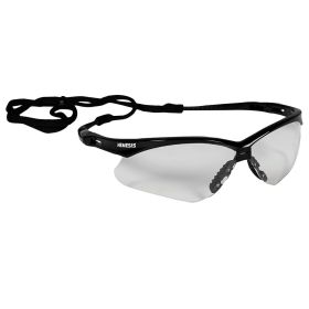 Safety Glasses, Clear Lens, Black Frame