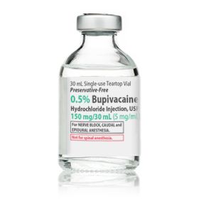 Bupivacaine HCl 0.5% 30 ml MDV, 25/pk