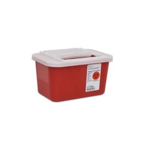 Sharps Container 1gal Red Clear Sliding
