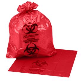 Infectious Waste Bag, 24 x 32, Red