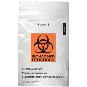 Zip Lock Speciman BioHazard Bags 100/pk
