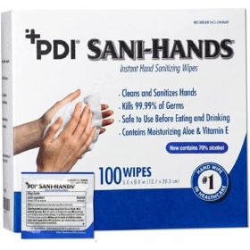 Sanidex ALC Hand Sanitizing Wipe,100/bx