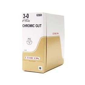 3-0 Chromic Gut Suture w/FS-2 Ndl 12/bx