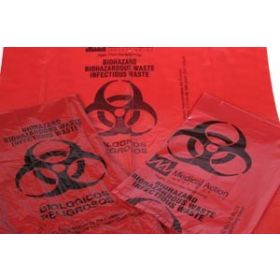 Biohazard Bags 23X23 7-10 Ga 20/pack